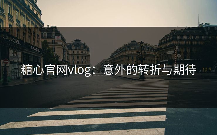 糖心官网vlog:意外的转折与期待 第1张 糖心官网vlog:意外的转折与期待 第1张